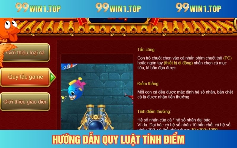 Hướng dẫn quy luật tính điểm